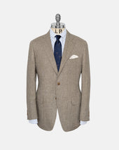 Made In Usa Prince Of Wales Linen Sport Coat