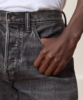 Straight Fit Jean in Charcoal