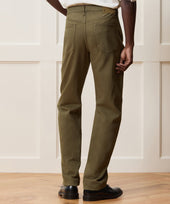 Straight Garment-Dyed Jean in Olive