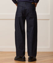 Relaxed Barrel Jean in Indigo Rinse