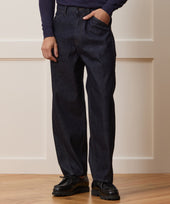 Relaxed Barrel Jean in Indigo Rinse
