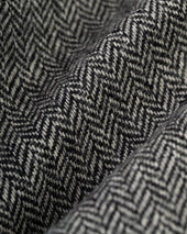 Made In Usa Cream Herringbone Lambswool Sport Coat