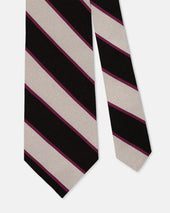 Made In Uk Gentlemen Of Suffolk Cricket Club Silk Repp Tie