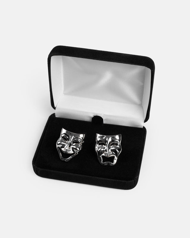 Made-in-USA Comedy and Tragedy Cufflinks