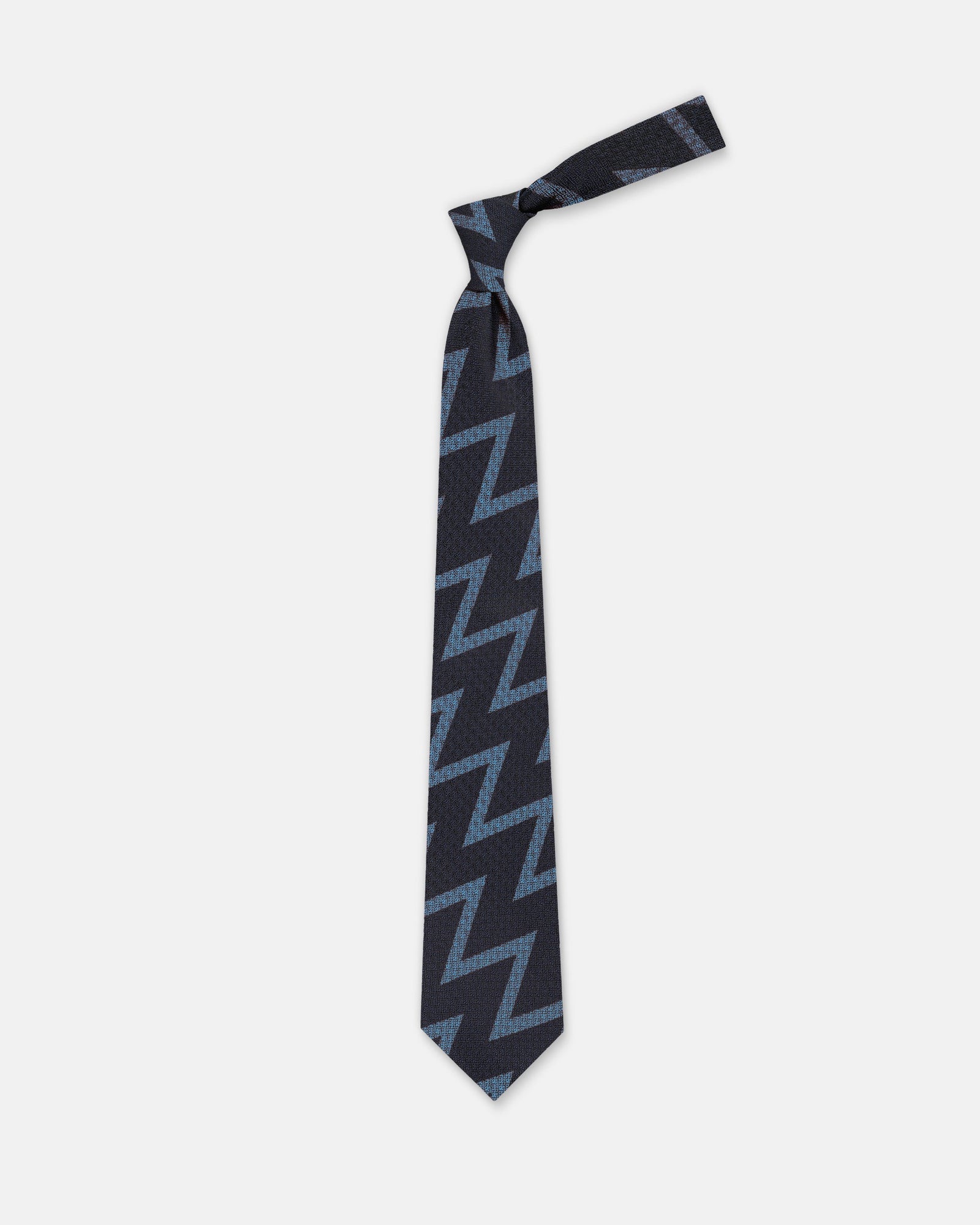 Made In Usa Fleet Air Arm Zig Zag Non Crease Silk Tie