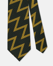 Made In Usa Zig Zag Non Crease Silk Tie