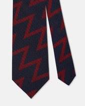Made In Usa Artillery Zig Zag Non Crease Silk Tie