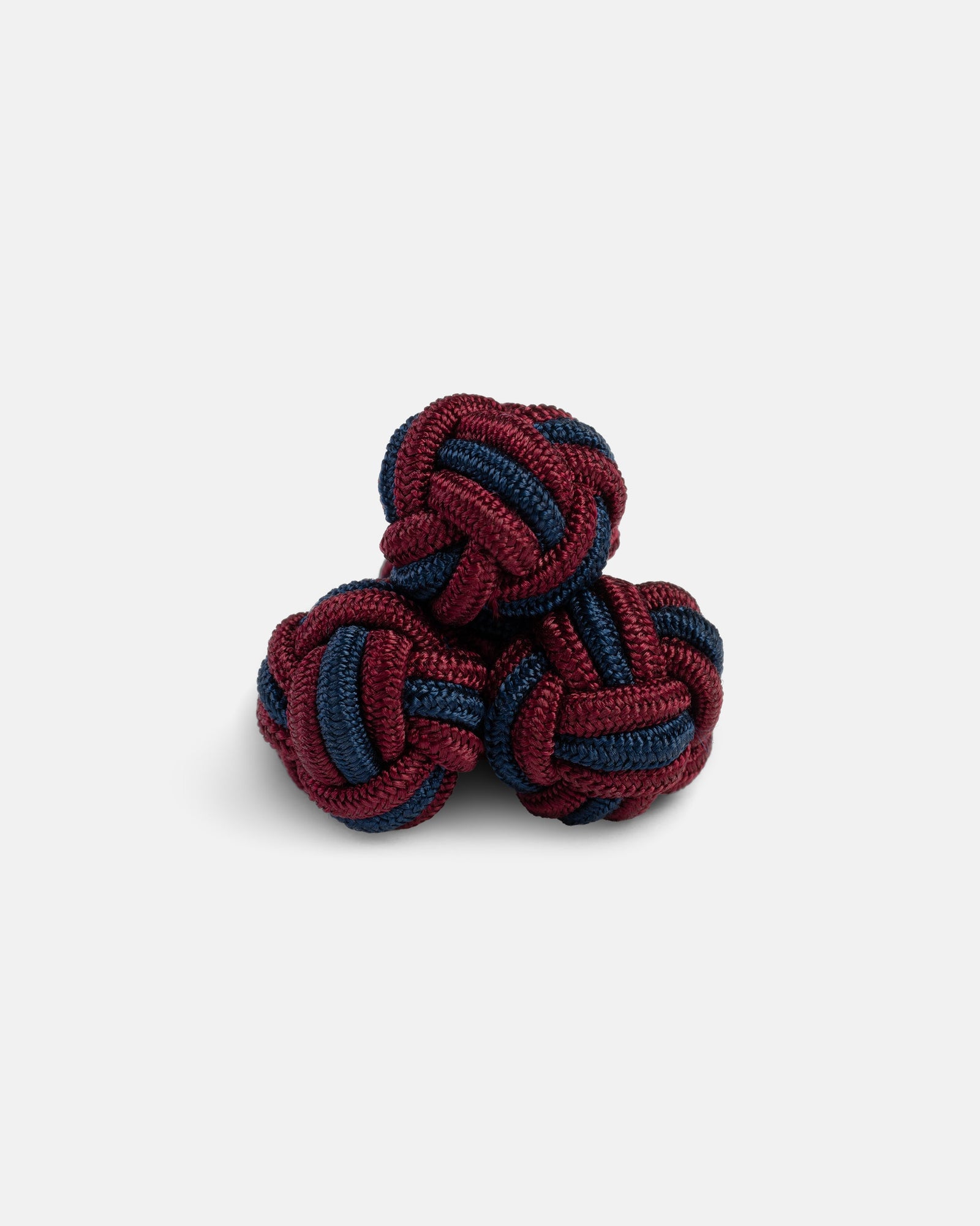 Blue Monkey S Fist Silk Knot Cufflinks