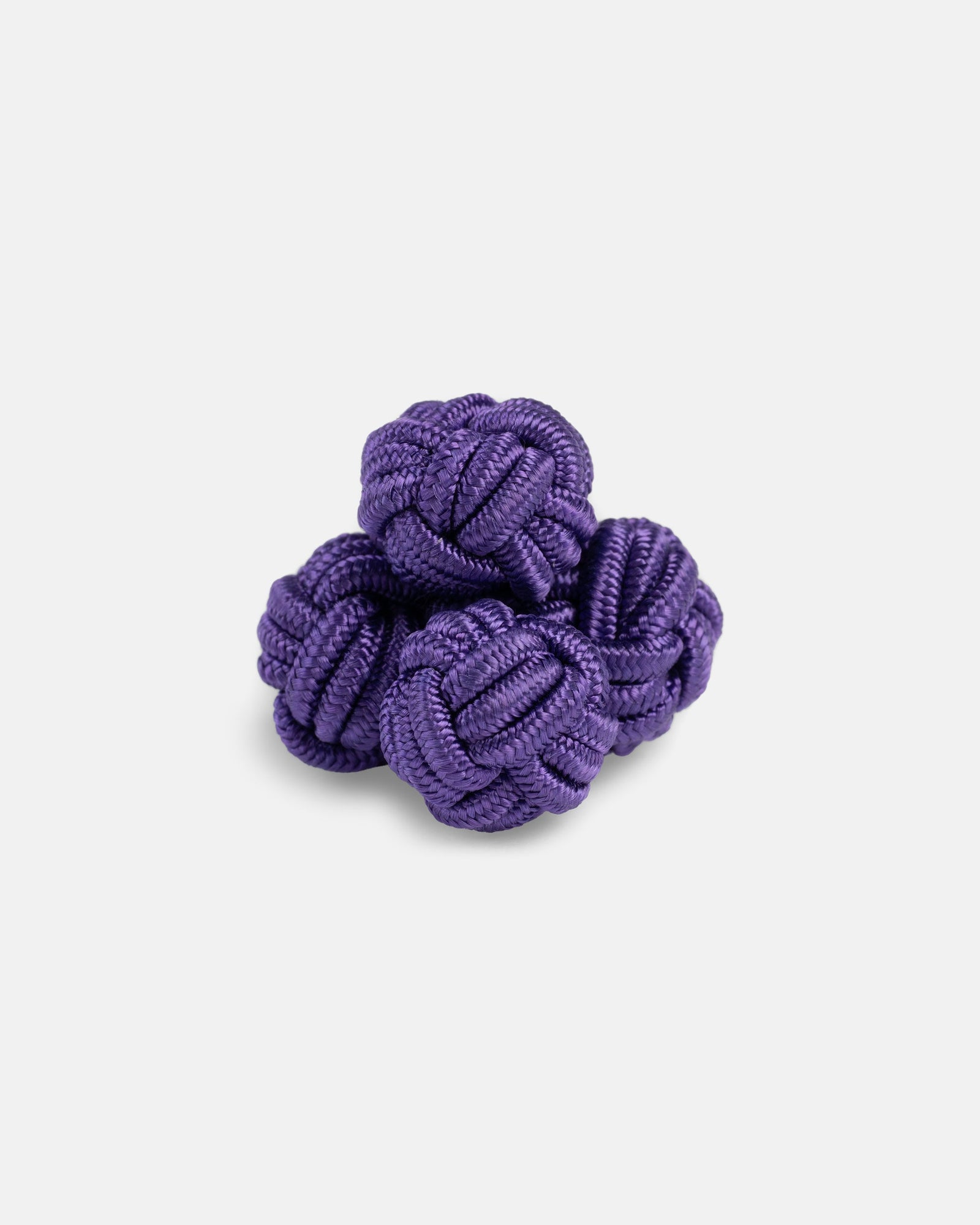 Purple Monkey S Fist Silk Knot Cufflinks