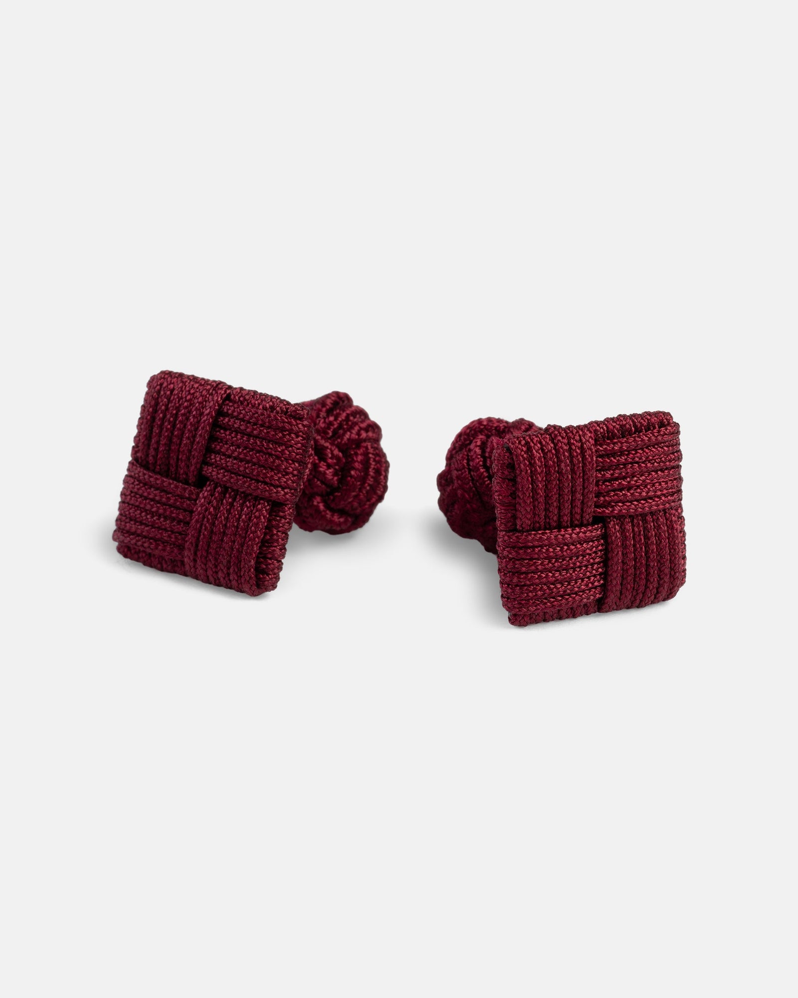 Dark Red Combo Knot Cufflinks