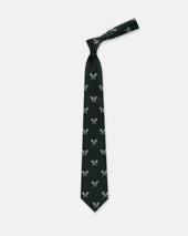 Made In Uk Green Tennis Racquets Club Tie
