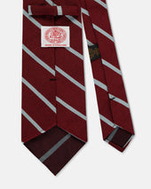 Made In Uk East Riding Of Yorkshire Yeomanry Silk Repp Tie