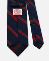 Made In Uk Derbyshire Yeomanry Silk Repp Tie