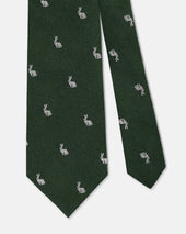 Made In Uk Green Hare Club Tie
