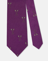 Made In Uk Purple Oars Club Tie