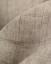Made In Usa Prince Of Wales Linen Sport Coat