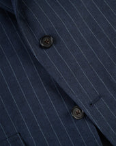 Made In Usa Chalk Stripe Linen Sport Coat