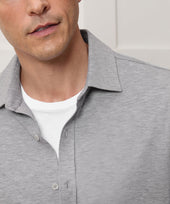 Cotton-Cashmere Pique Dress Shirt