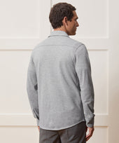 Cotton-Cashmere Pique Dress Shirt