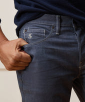 Slim Lightweight Japanese Selvedge Jean in Slate Blue