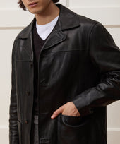 Italian Leather Cafe Jacket
