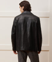 Italian Leather Cafe Jacket