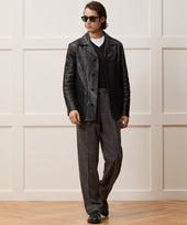 Italian Leather Cafe Jacket