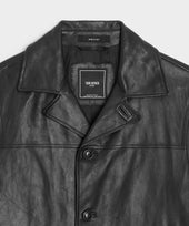 Italian Leather Cafe Jacket