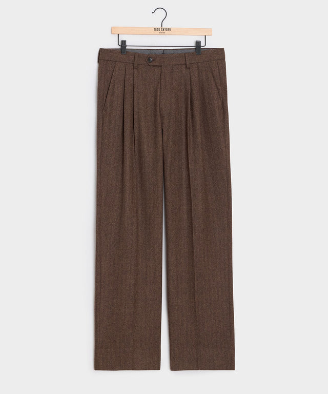 Italian Flannel Herringbone Wythe Trouser