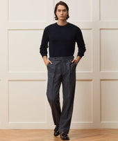 Italian Donegal Herringbone Side Tab Trouser
