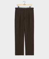 Italian Flannel Houndstooth Side Tab Trouser
