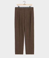 Italian Flannel Herringbone Hollywood Trouser