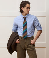 Italian Silk Repp Stripe Tie