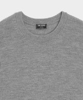 Merino Waffle Crewneck