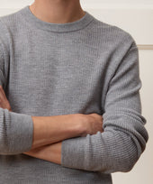 Merino Waffle Crewneck
