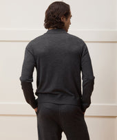 Merino Full-Zip Sweater Polo