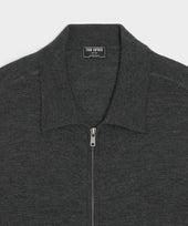 Merino Full-Zip Sweater Polo