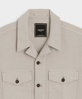 Cropped Denim Eisenhower Jacket