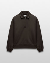 Brushed Fleece Relaxed Half Zip Sweatshirt
