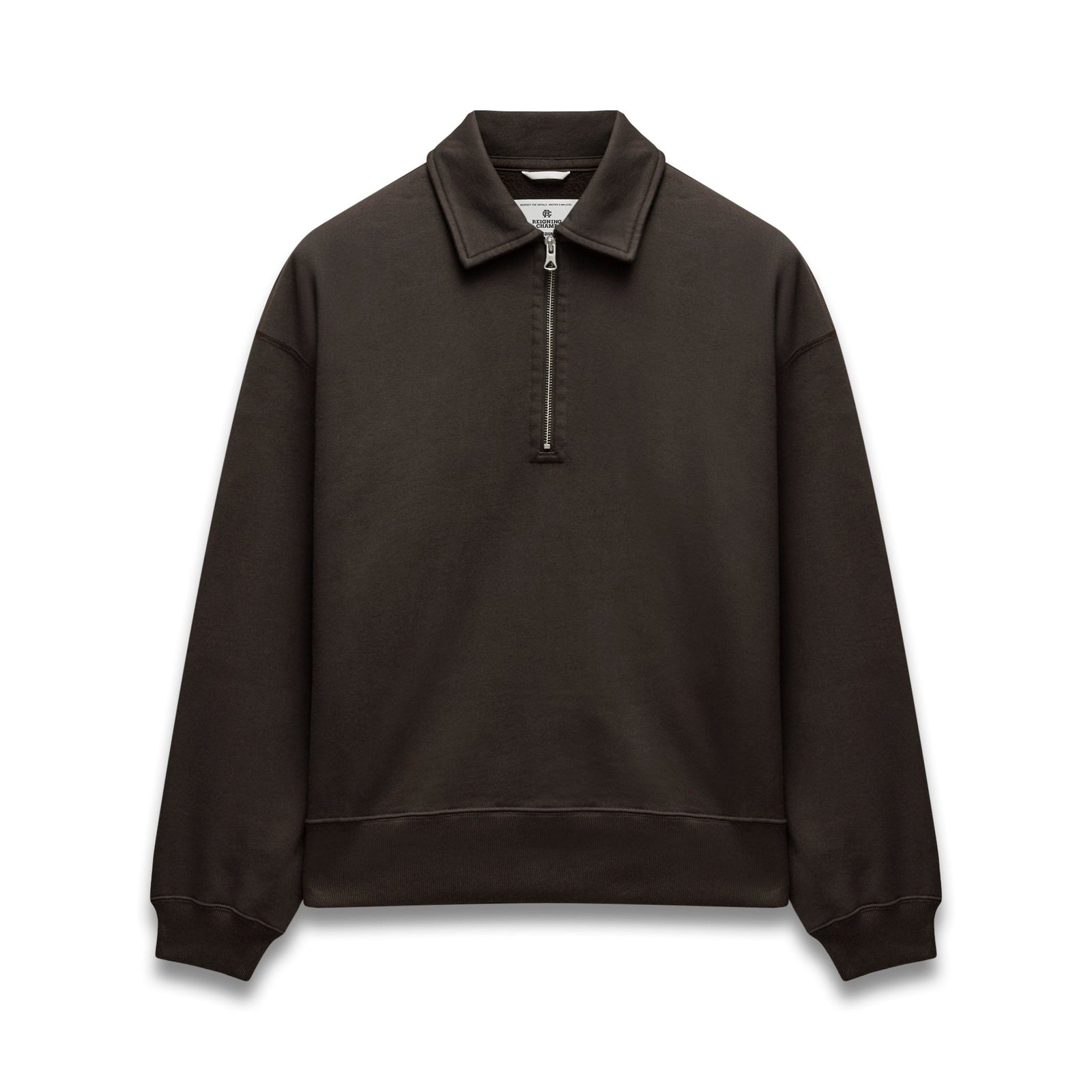 Brushed Fleece Relaxed Half Zip Sweatshirt