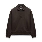 Brushed Fleece Relaxed Half Zip Sweatshirt