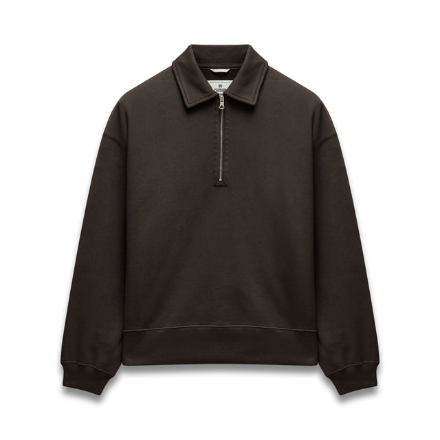 Brushed Fleece Relaxed Half Zip Sweatshirt