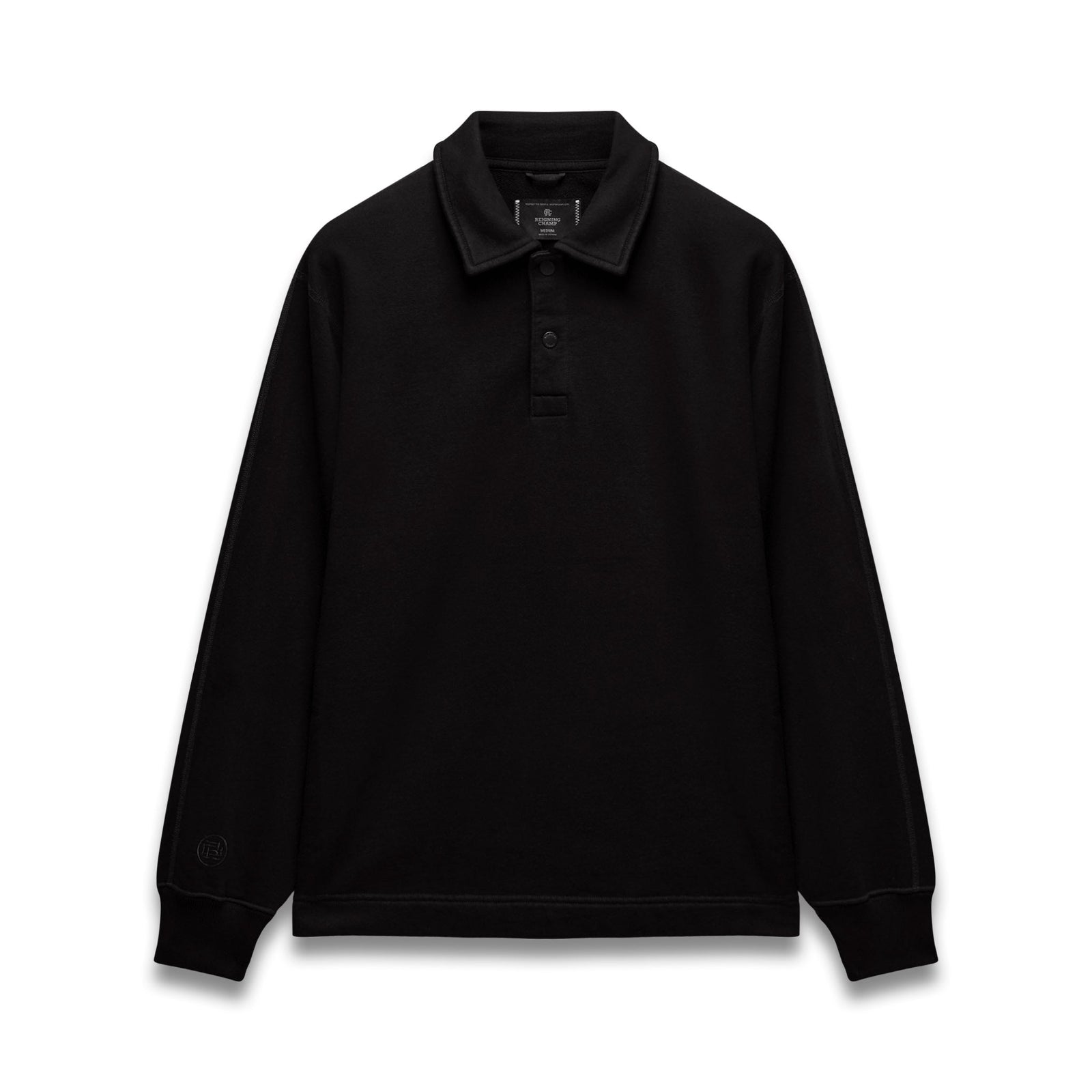 Kyoto Black Midweight Terry Rugby Standard Sweater