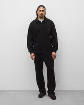 Kyoto Black Midweight Terry Rugby Standard Sweater