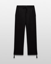 Kyoto Black Midweight Terry Relaxed Sweatpant