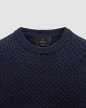 Merino Honeycomb Crewneck