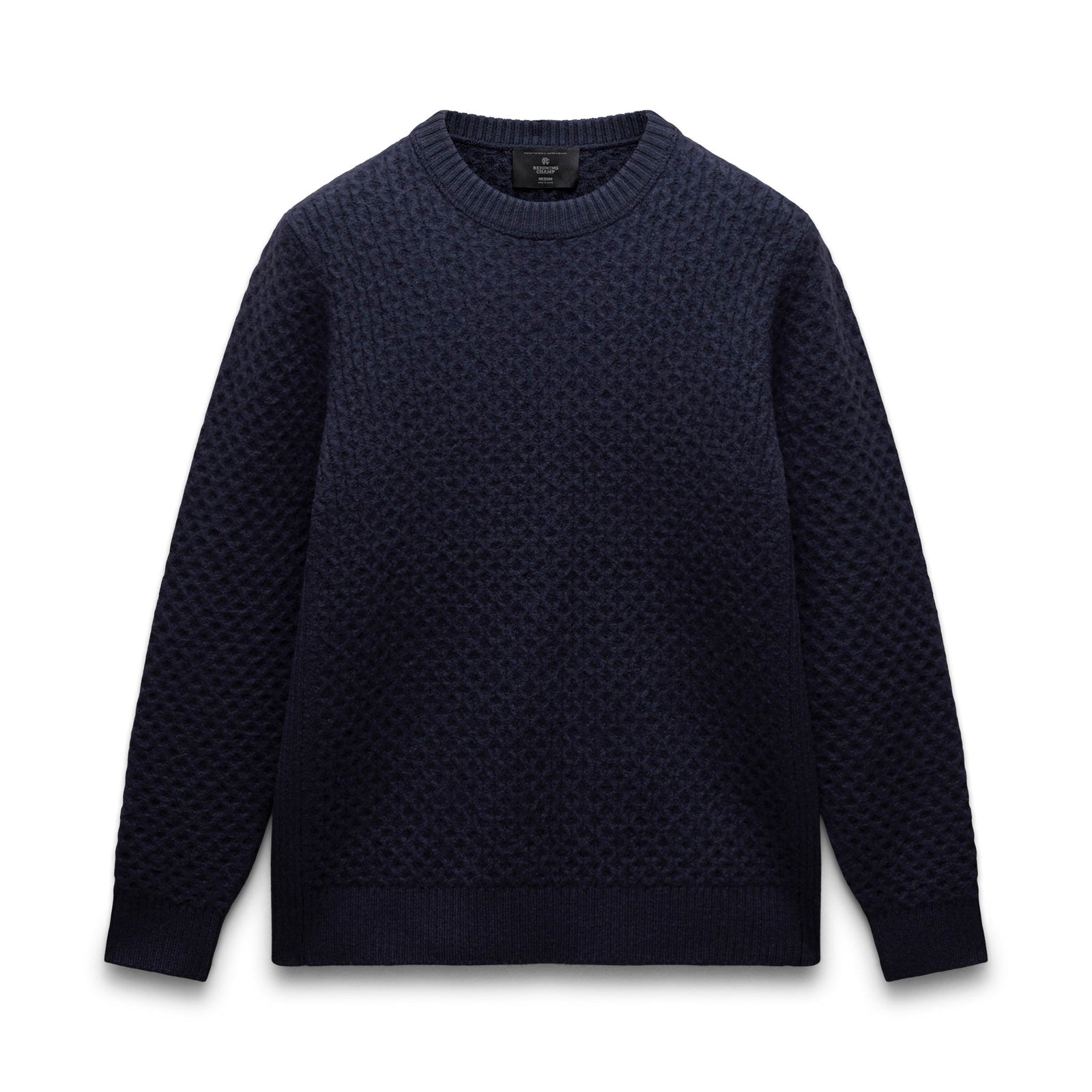 Merino Honeycomb Crewneck