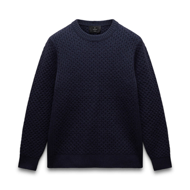 Merino Honeycomb Crewneck