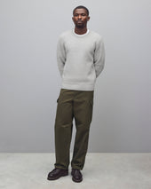 Textured Boucle Turf Crewneck