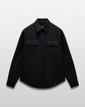 Double Faced Wool Concourse Overshirt